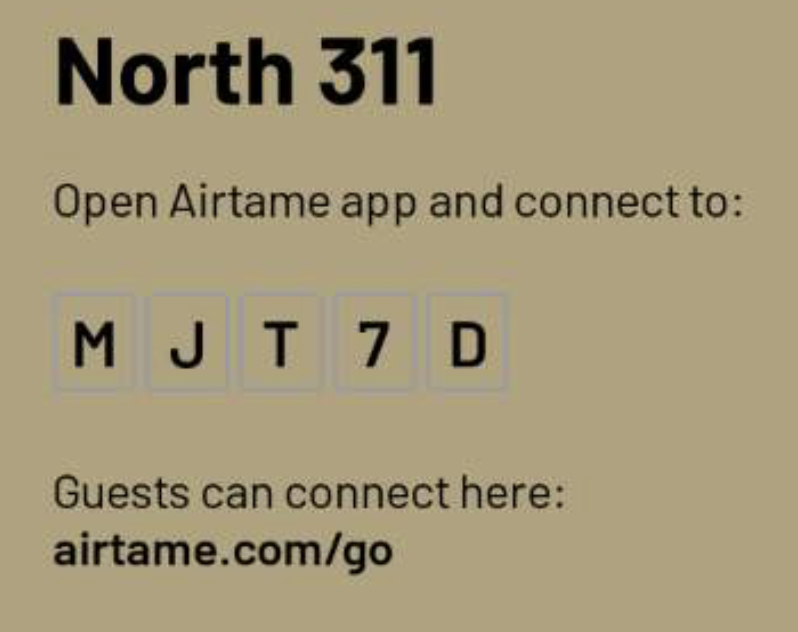 Airtame ID on meeting room screen